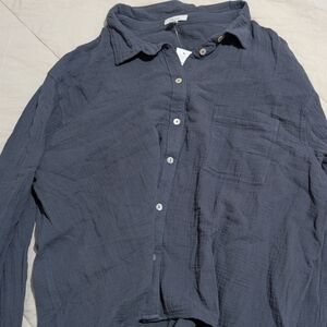 Maurices Charcoal Button-Up Shirt